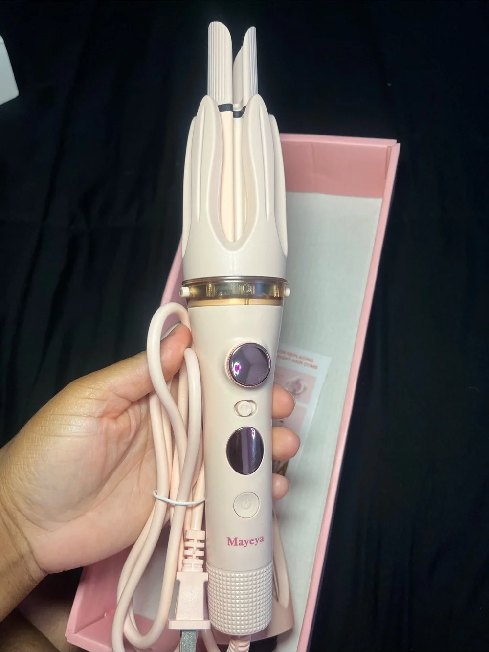 Multi-In-One Automatic Hair Curler - Pink